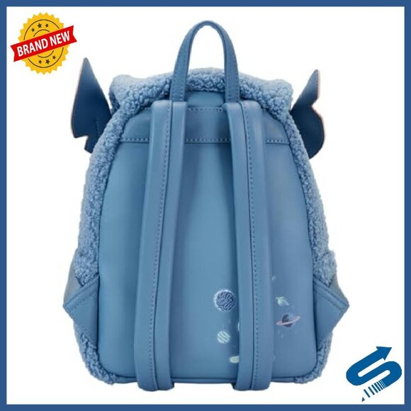 Plush Sherpa Mini Backpack for Daily Use, 9x4.5x10 Inches
